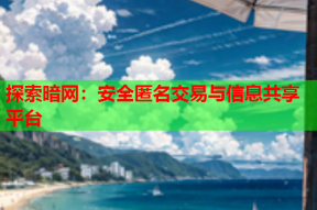 探索暗网：安全匿名交易与信息共享平台