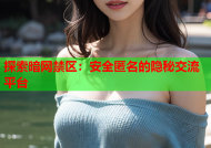 探索暗网禁区：安全匿名的隐秘交流平台